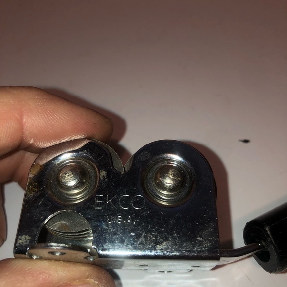 Vintage Echo Black plastic handle , knife sharpener, stainless steel. Used - Picture 3 of 5